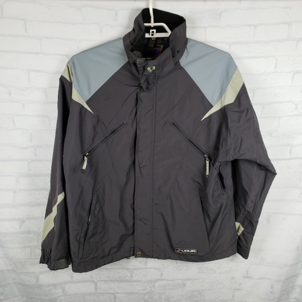 Men’s Black & Gray Windbreaker Jacket